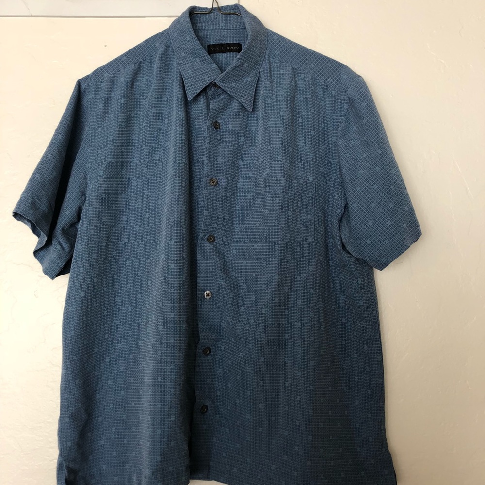 Via Europa Men’s collared button down shirt